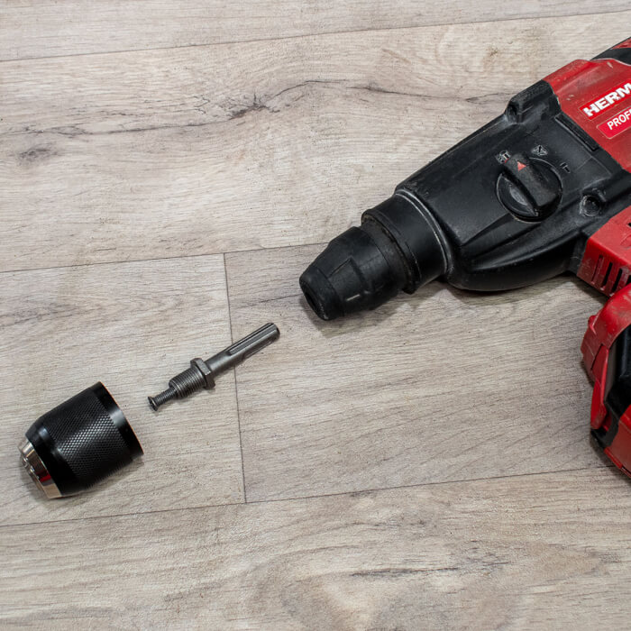 Adapter SDS-plus / ½ʺ- 20 UNF HERMAN DC-80 Für SDS-plus-Bohrhämmer