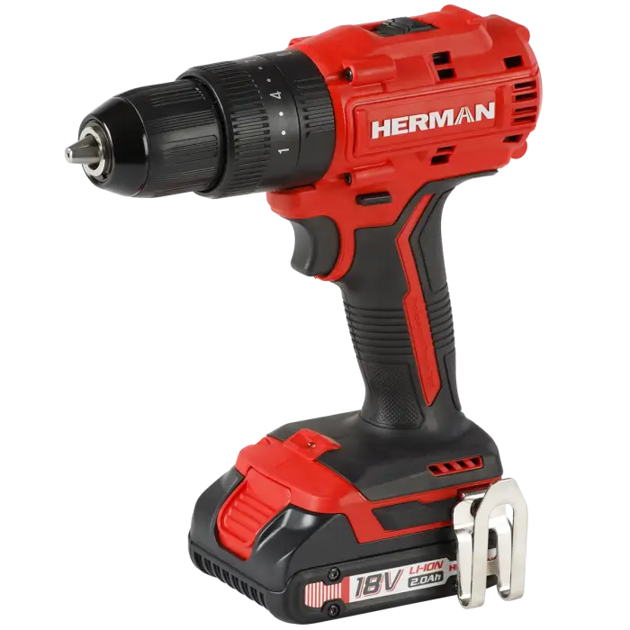 Akku-schlagbohrschrauber HERMAN AXS-1802 18,0 V | mit Schlag | Komplett