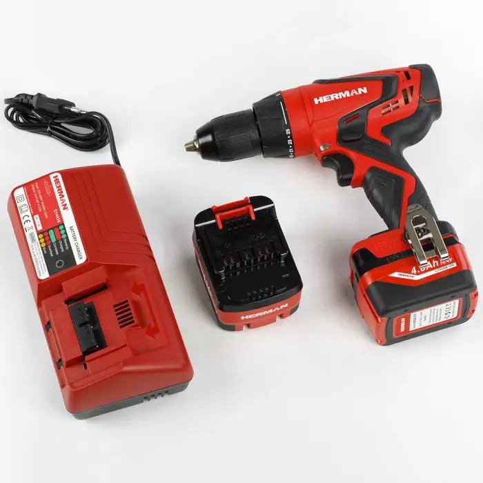 Akumulátorový skrutkovač HERMAN AXSP 1440 14,4 V | s príklepom | Komplet 144144004