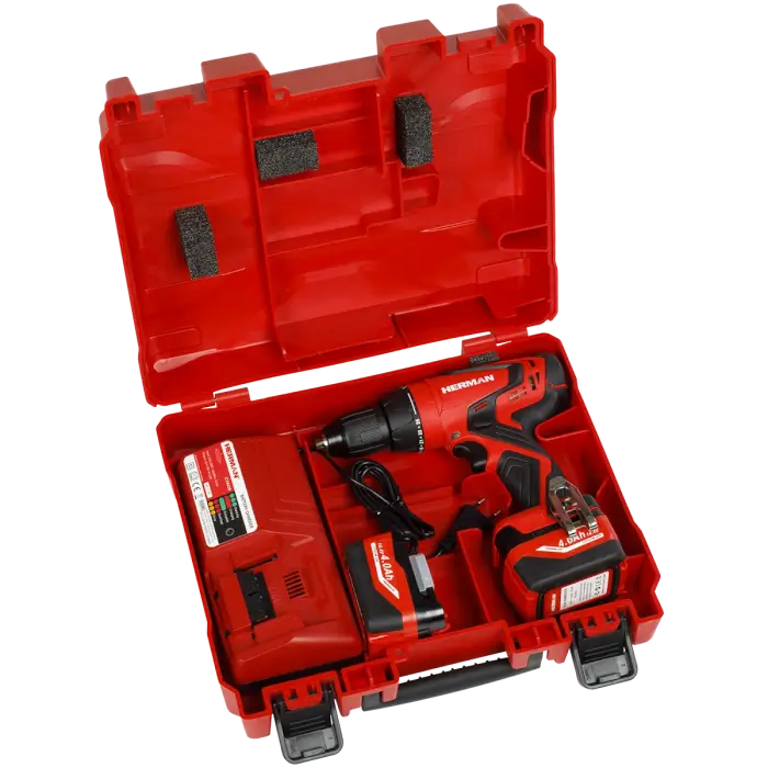 Akumulátorový skrutkovač HERMAN AXSP 1440 14,4 V | s príklepom | Komplet 144144004