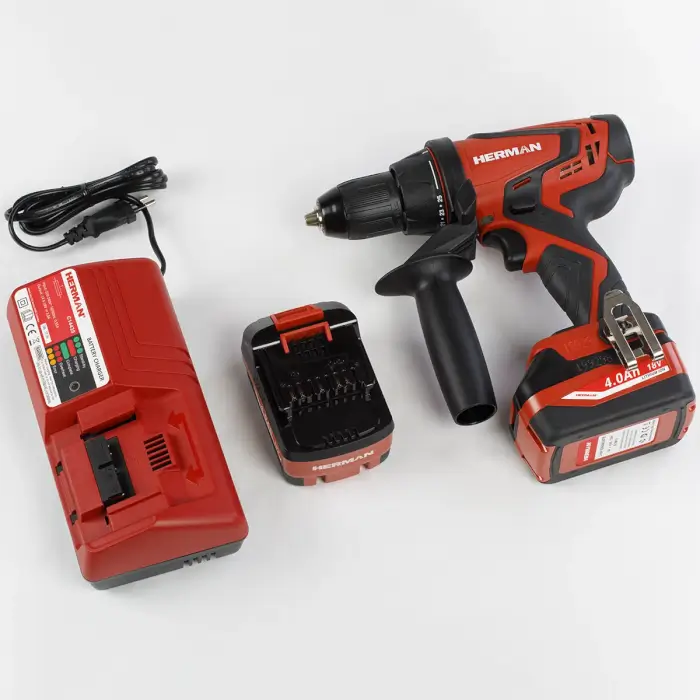 Akumulátorový skrutkovač HERMAN AXSP 1800 18,0 V | s príklepom | Komplet 144180004