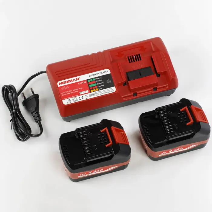 Akumulátorový skrutkovač HERMAN AXSP 1800 18,0 V | s príklepom | Komplet 144180004