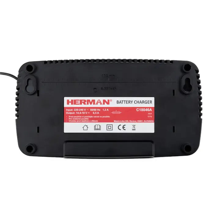 Schnellladegerät für Akkus HERMAN C 18046A Air Cooled 14,4V | 18V | 6,5Ah Speed