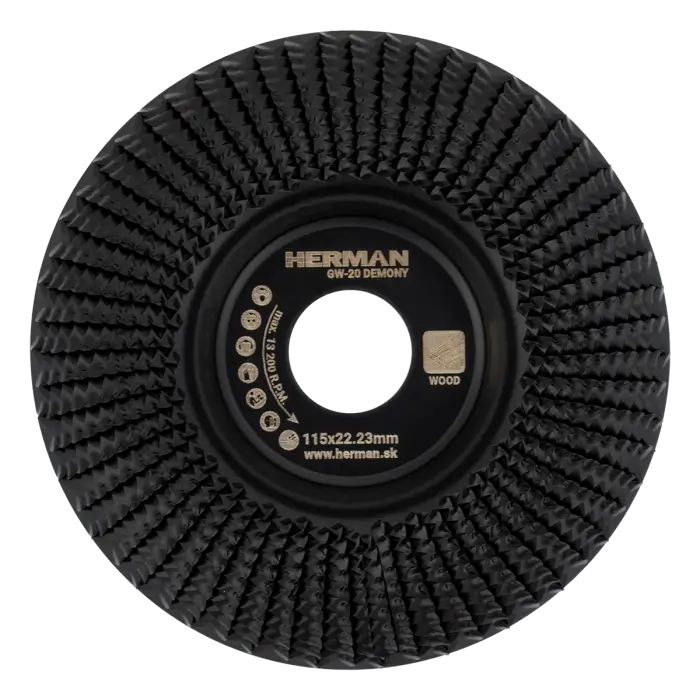 Hartmetall-Schleifscheibe HERMAN GW-20 Demony 115x22,23mm