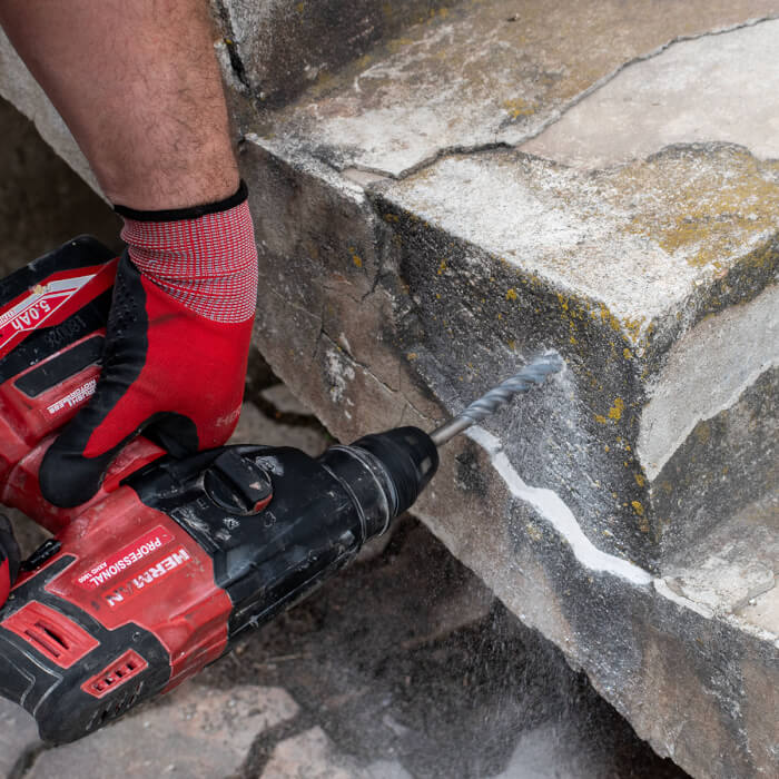 SDS-plus-Bohrer HERMAN DC-21 Triton Für Baustoffe