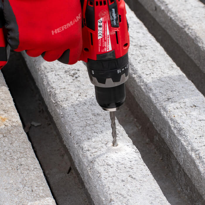 Klassischer Steinbohrer HERMAN DC-50 Classic Für Ziegel und Mauerwerk