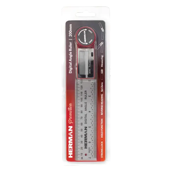 Digitaler Winkelmesser HERMAN PT-30 Bereich 0-360°, rostfreier Stahl