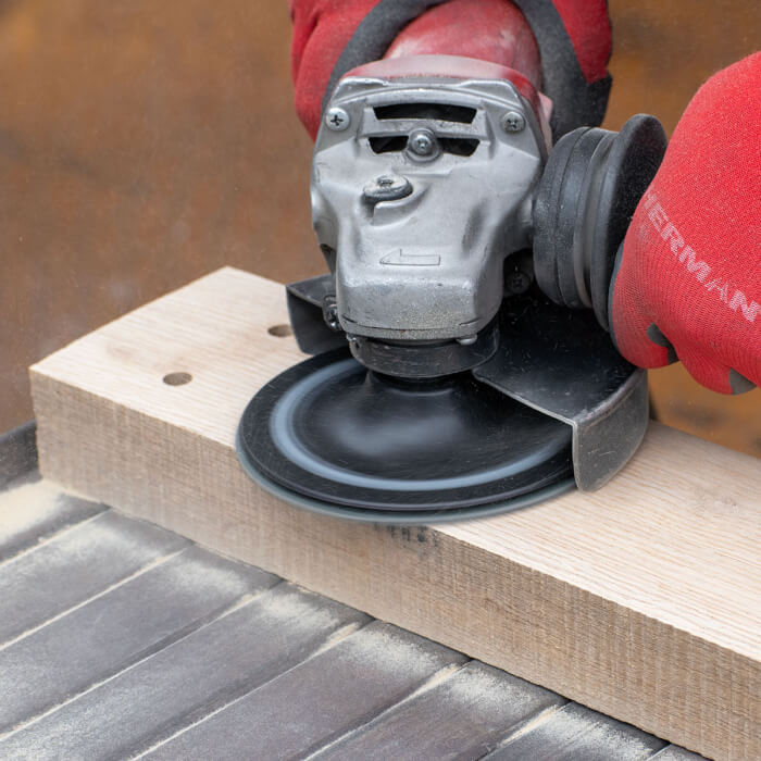 Fiberschleifscheibe HERMAN FX-10 Für nichtrostende und legierte Stähle