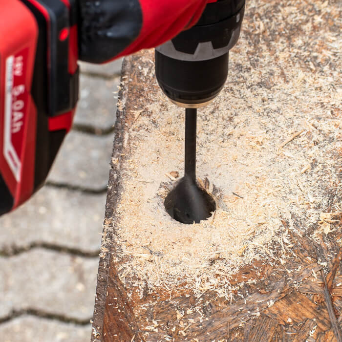 Flacher Holzbohrer Satz HERMAN QDW-31 Forged 15 Stück Bohrer im Set