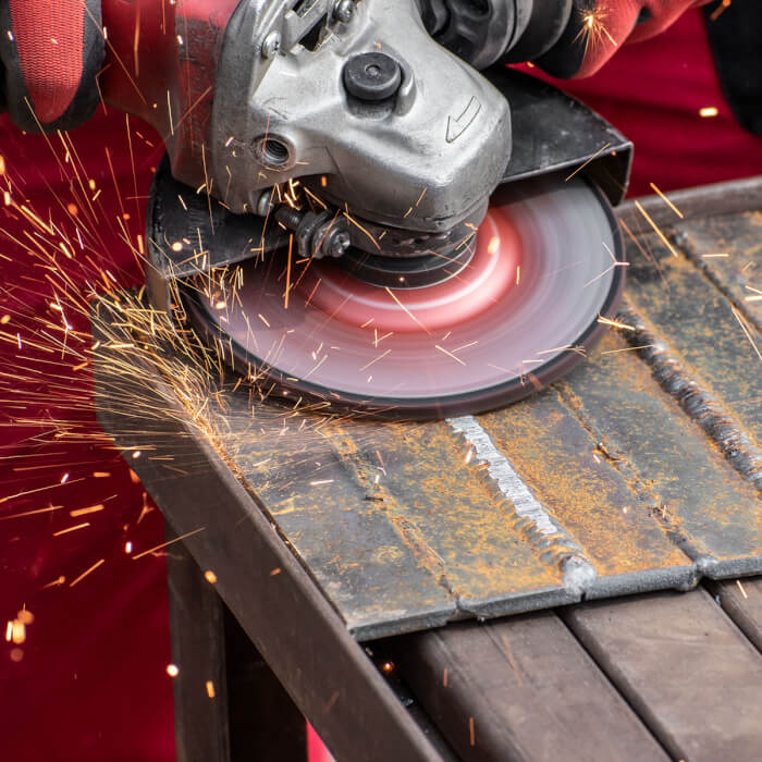 Schleifscheibe HERMAN GS-60 Fury Für Stahl, hoher Abtrag