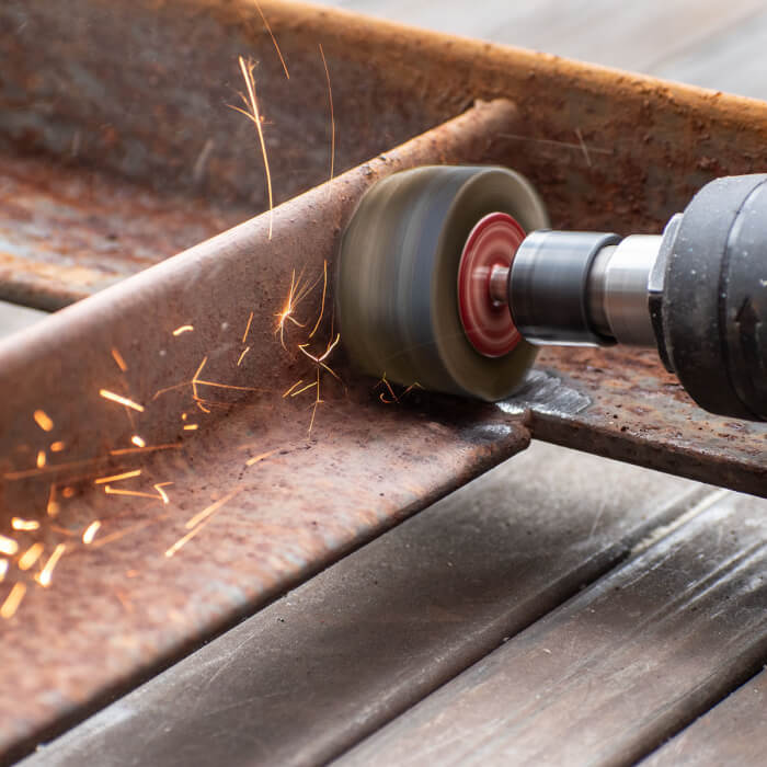 Schleifscheibe auf Schaft HERMAN FWS-10/S Schleifmittel: Korund