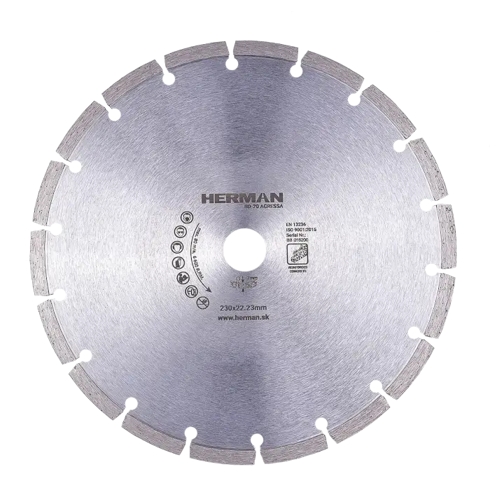Diamantscheibe HERMAN BD-20 Agressa 230x22,2mm|H=7mm