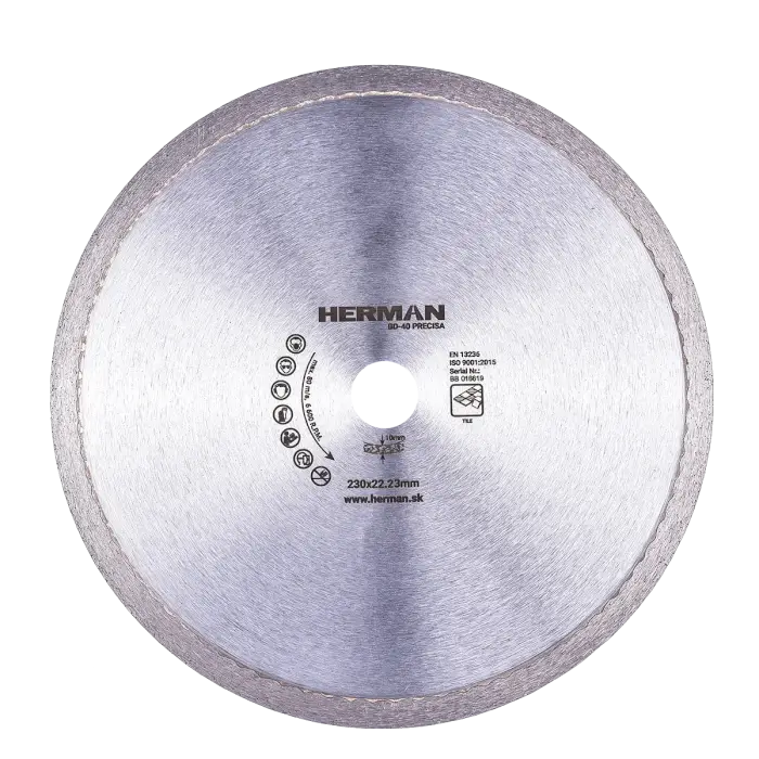 Diamantscheibe HERMAN BD-40 Precisa 230x22,2mm|H=10,0mm