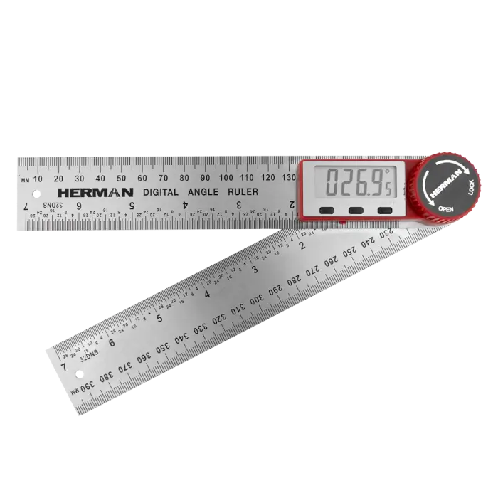 HERMAN PT-30 | Digitaler Winkelmesser Bereich 0-360°, rostfreier Stahl