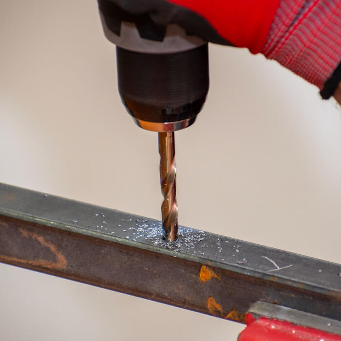 Metallbohrer DIN 338 HERMAN DM-40 HSS-E Co5% Mit quer geschnittener Spitze