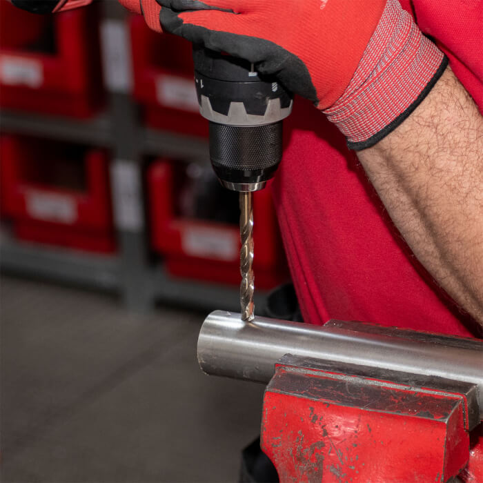 Metallbohrer DIN 338 HERMAN DM-40 HSS-E Co5% Mit quer geschnittener Spitze