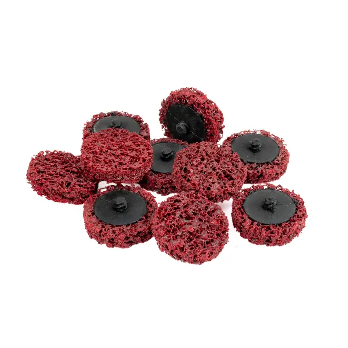 Reinigung-Schleifscheibe Quick Change HERMAN MKY-10/QC-RS Dragon Red Schleifmittel: STRIP-IT Aggressiv