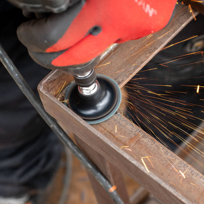 Fiberschleifscheibe Quick Change HERMAN MFX-10/QC-RS Schleifmittel: Keramik