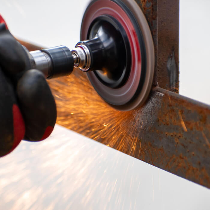 Lamellenscheibe Quick Change HERMAN MLR-10/QC-RS Schleifmittel: Zirkonium