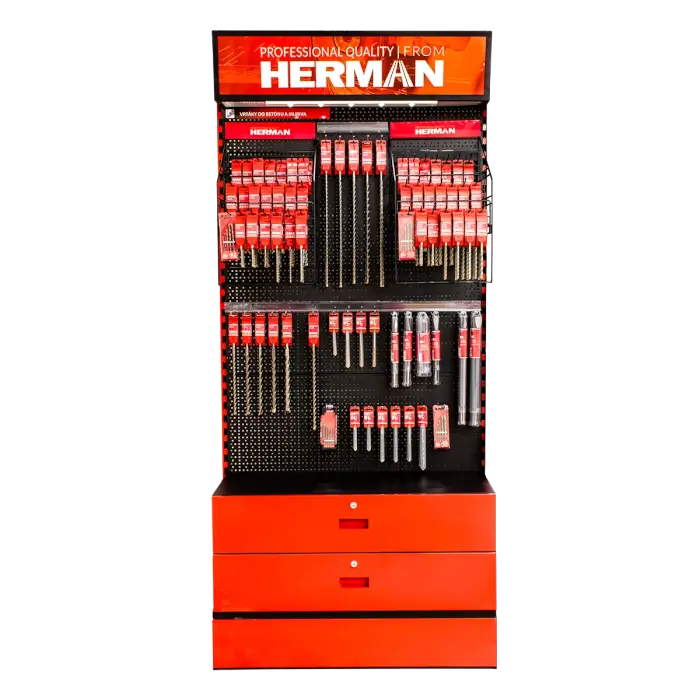 Verkaufsstand Panel MODUL SS-P / I 300+ Stück HERMAN Produkte