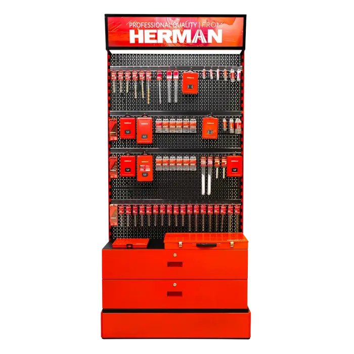 Verkaufsstand Panel MODUL SS-P / O 640+ Stück HERMAN Produkte