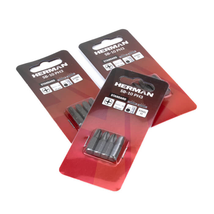 Schrauberbit Classic HERMAN SB-10 PH Für sanftes Schrauben
