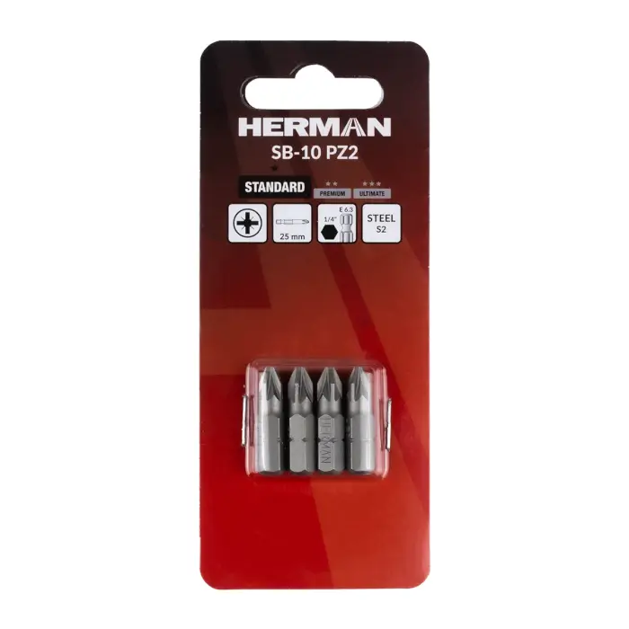Schrauberbit Classic HERMAN SB-10 PZ PZ2/25mm