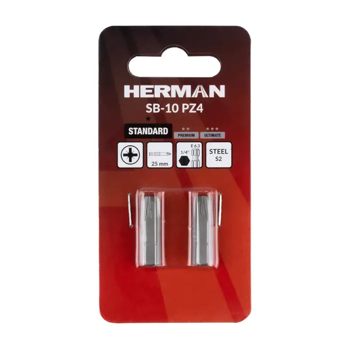 Schrauberbit Classic HERMAN SB-10 PZ PZ4/25mm
