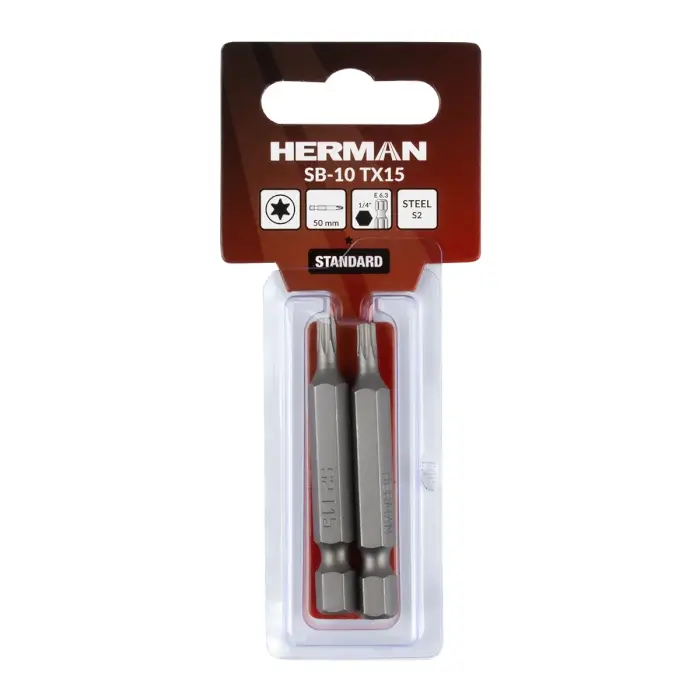 Schrauberbit Classic HERMAN SB-10 TX TX15/50mm