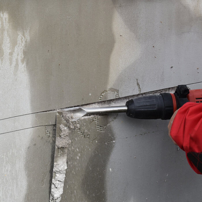 SDS-plus Meißel HERMAN MH-20 Hollow Hohl für Nuten in Beton und Mauerwerk