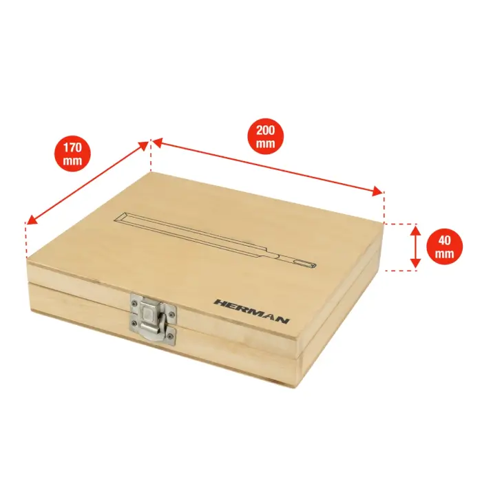 SDS-plus Meißelsatz HERMAN QMH-21 Wood 5 Meißel im Satz