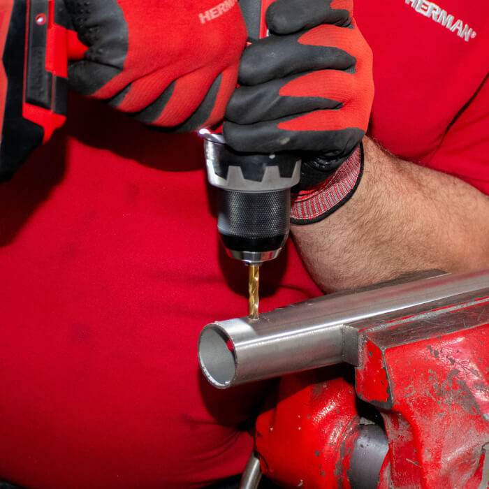 Satz Metall-Bohrer HERMAN QDM-30 HSS-G TiN 5Stück Bohrer im Satz