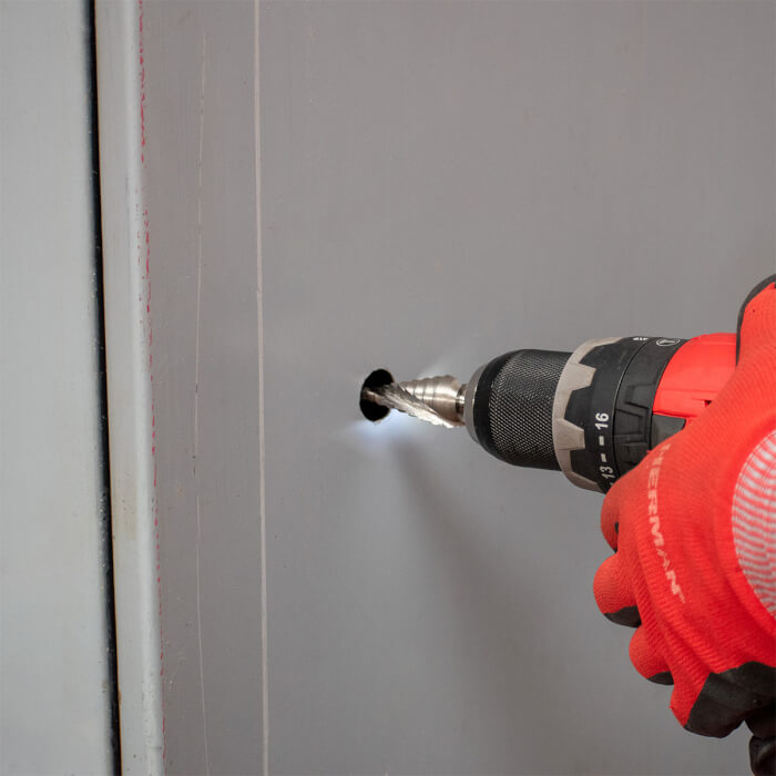 Gestufte Bohrer Satz HERMAN QDM-60 HSS 3 Bohrer im Satz