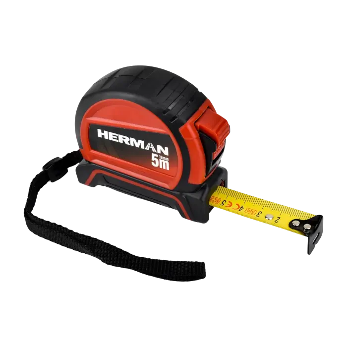 Rollbandmaß HERMAN PT-26 5 m | Bandbreite 19 mm