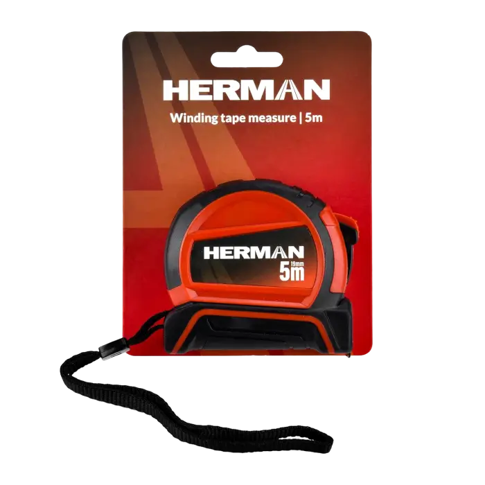 Rollbandmaß HERMAN PT-26 5 m | Bandbreite 19 mm