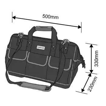 Werkzeugtasche HERMAN PB-55 HeavyBag Für den täglichen Gebrauch