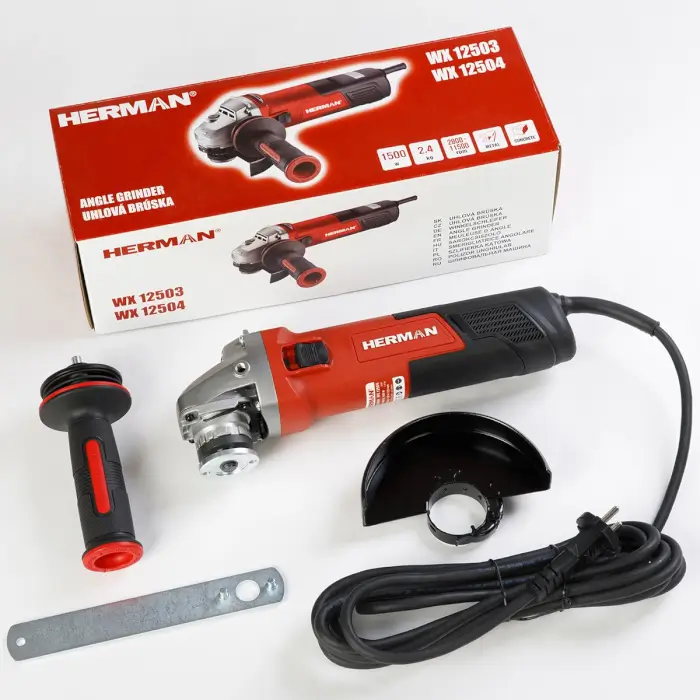 Uhlová brúska HERMAN WX 12504 125 mm | 1500 W 130125004