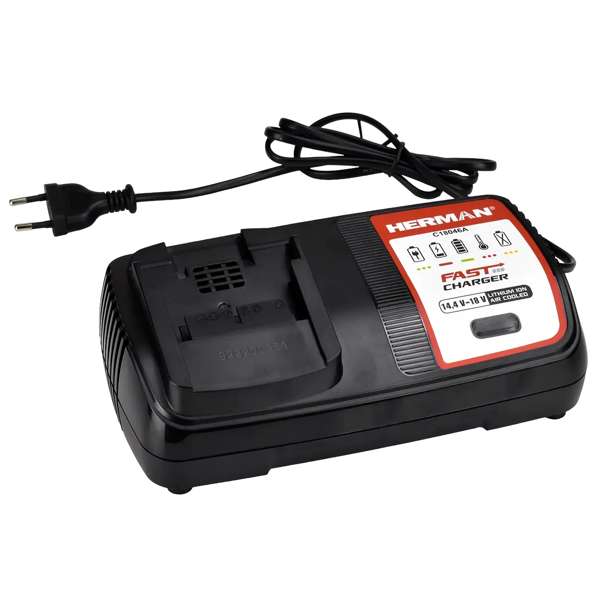Schnellladegerät für Akkus HERMAN C 18046A Air Cooled 14,4V | 18V | 6,5Ah Speed