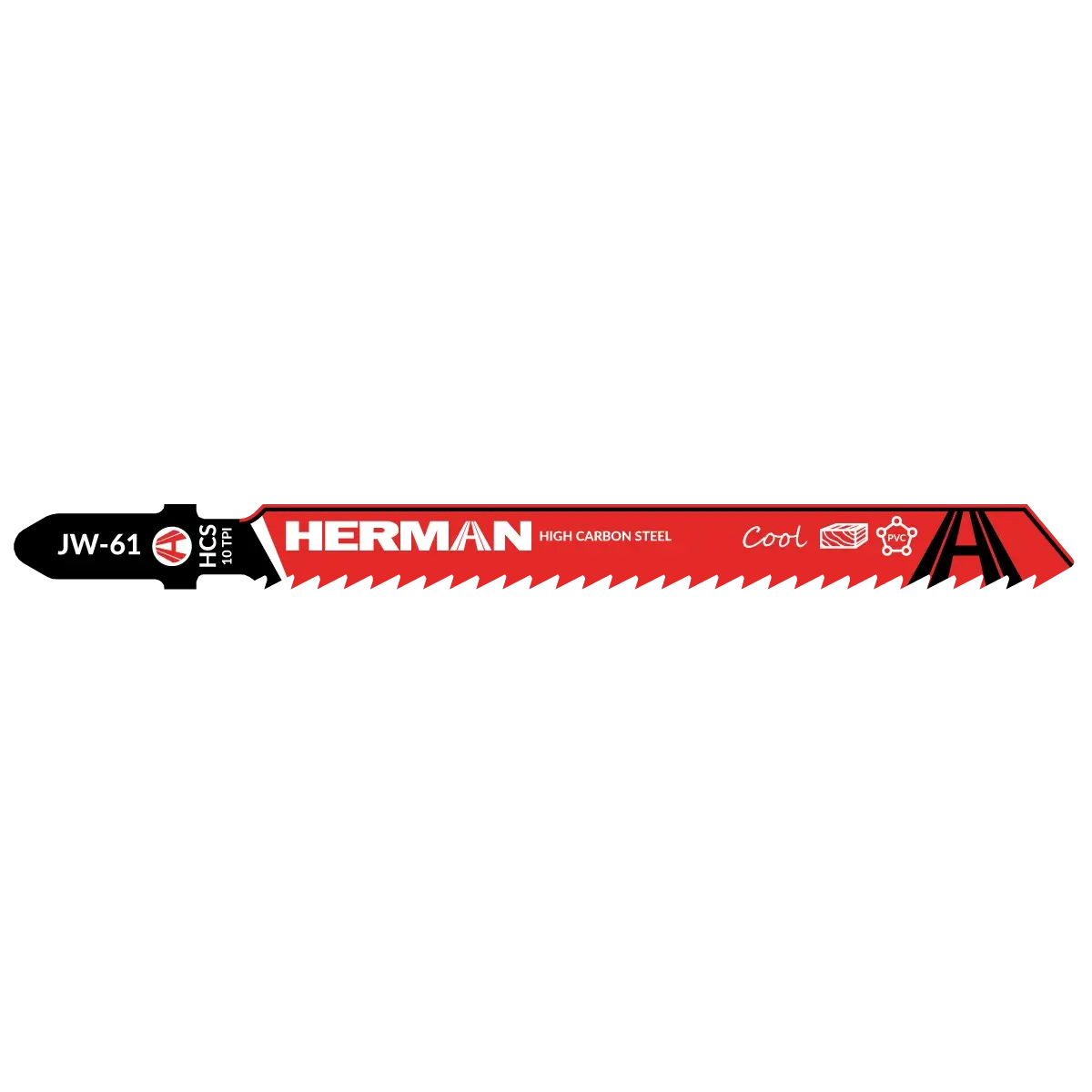 Stichsägeblatt HERMAN JW-61 Cool Holz und Laminat 3–50mm