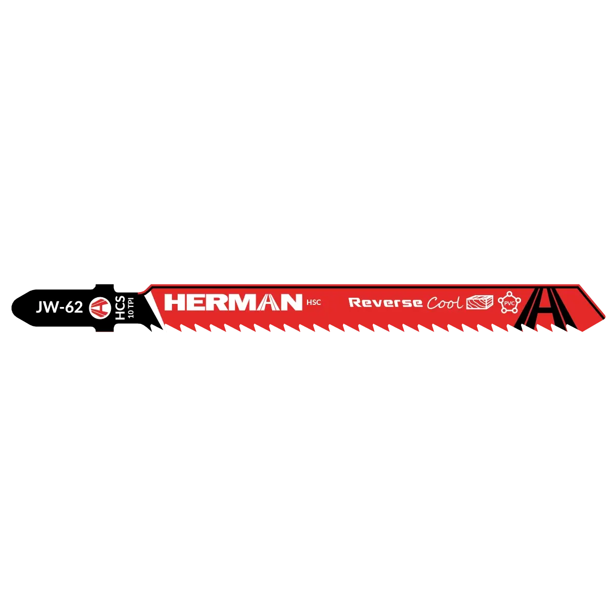 Stichsägeblatt HERMAN JW-62 Reverse Cool Holz 3-50mm