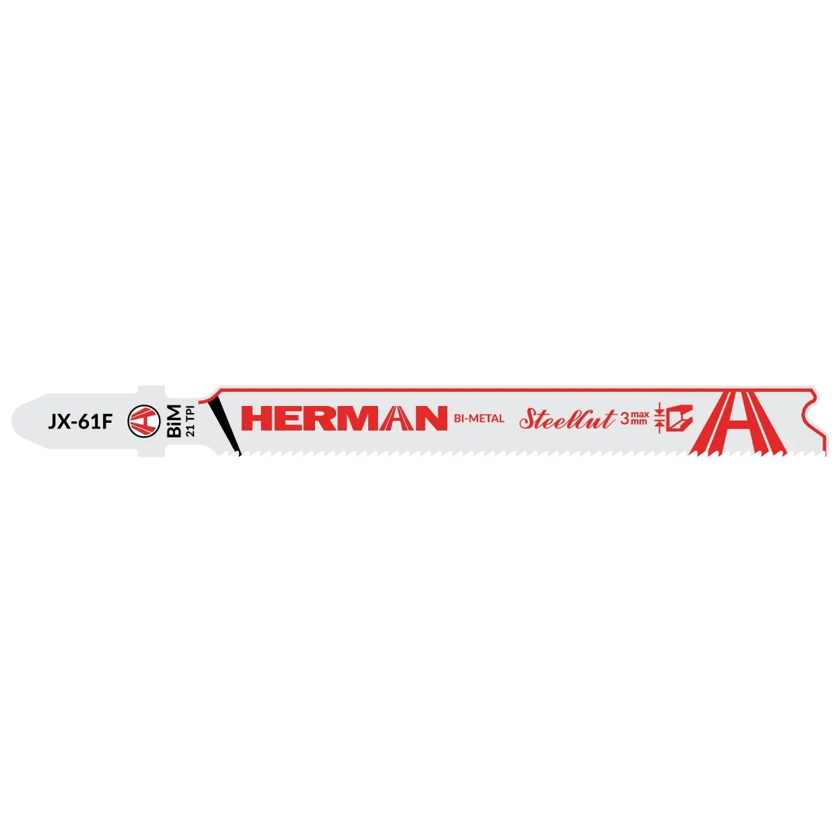 Stichsägeblatt HERMAN JX-61F SteelCut Bleche und Profile 1-3mm