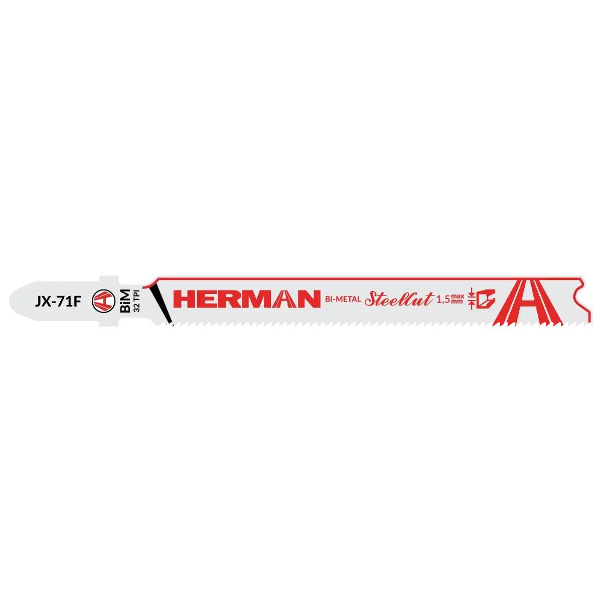 Stichsägeblatt HERMAN JX-71F SteelCut Sehr dünne Bleche 0,4-1,5mm